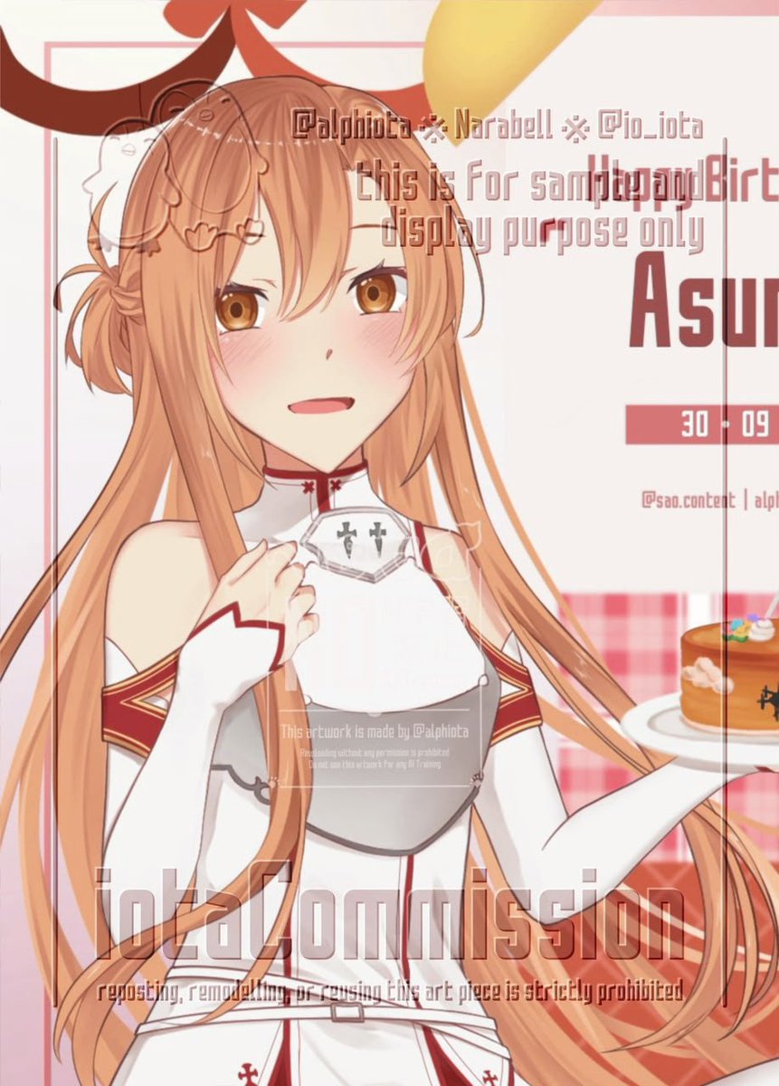 alphiota's tweet photo. Asuna's bday!

head to sao.content on IG (@sao_content) for SAO posts! ✨✨🫶🏻🫶🏻

-
#commission
#swordartonline
#アスナ https://t.co/Z3r64SKYqf