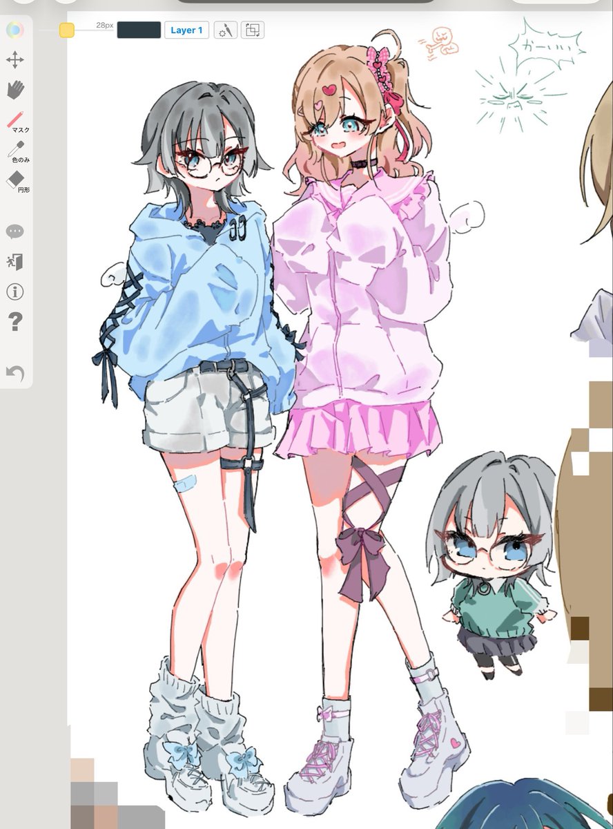 hina__OuO__'s tweet photo. #今月描いた絵を晒そうㅤ 
モチベの高い月でした！ https://t.co/TfUaVP7BNQ