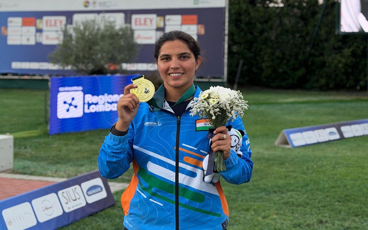 satejp's tweet photo. Congratulations to Neeru Dhanda for creating history at #AsianGames2026 - Gold in Women's Trap and the first Indian woman to win an individual Asian Games Gold in this event. 🇮🇳🥇More power to you, champion! https://t.co/aSnKyAtof0