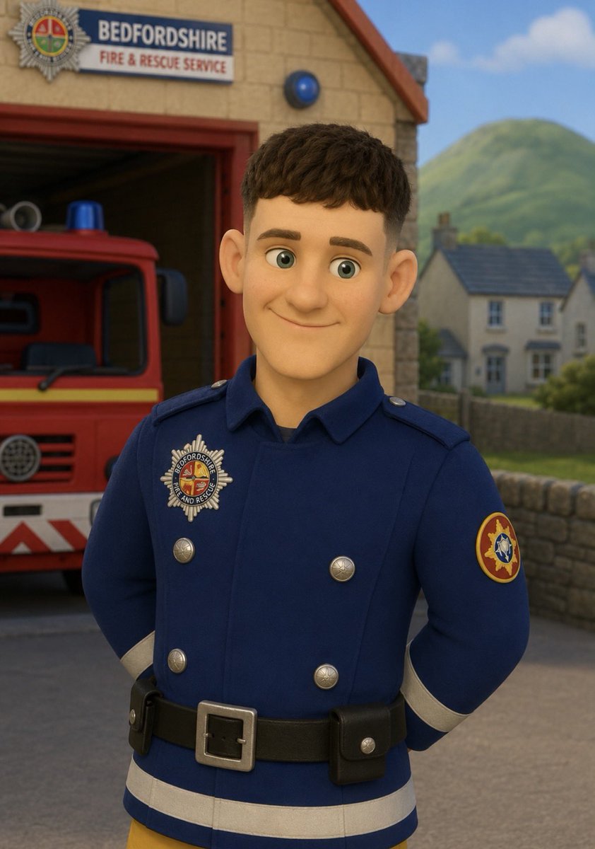 SeanUsherRadio's tweet photo. This is the cartoon version of Fireman Shae . If his name was Sam today’s picture clue to the first track on the show would be easier. 

If you know you know 😉

Today’s Lunch Break starts at 12 o’clock on Heritage Chart Radio. 

 Listen here.

https://t.co/Pw1aiQAOjx https://t.co/UibFiaUWzr