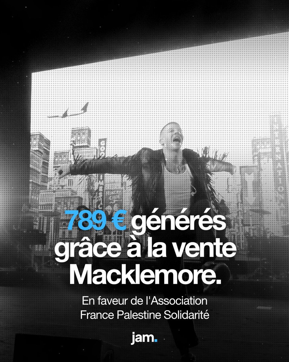Matholys's tweet photo. 789 €, c'est pas énorme. Mais pour une petite application comme la mienne, ça me rend super heureux de déjà pouvoir œuvrer pour une cause comme celle-là !

Merci à toutes les personnes qui ont joué le jeu, et aux personnalités qui ont appelé à prendre leurs places directement via jam. 🙏

Au total, plus de 6 500 billets vendus pour la cause. 🇵🇸

La somme part à l'Association France Palestine Solidarité. Je joindrai une capture d'écran du paiement une fois qu'il sera effectué.