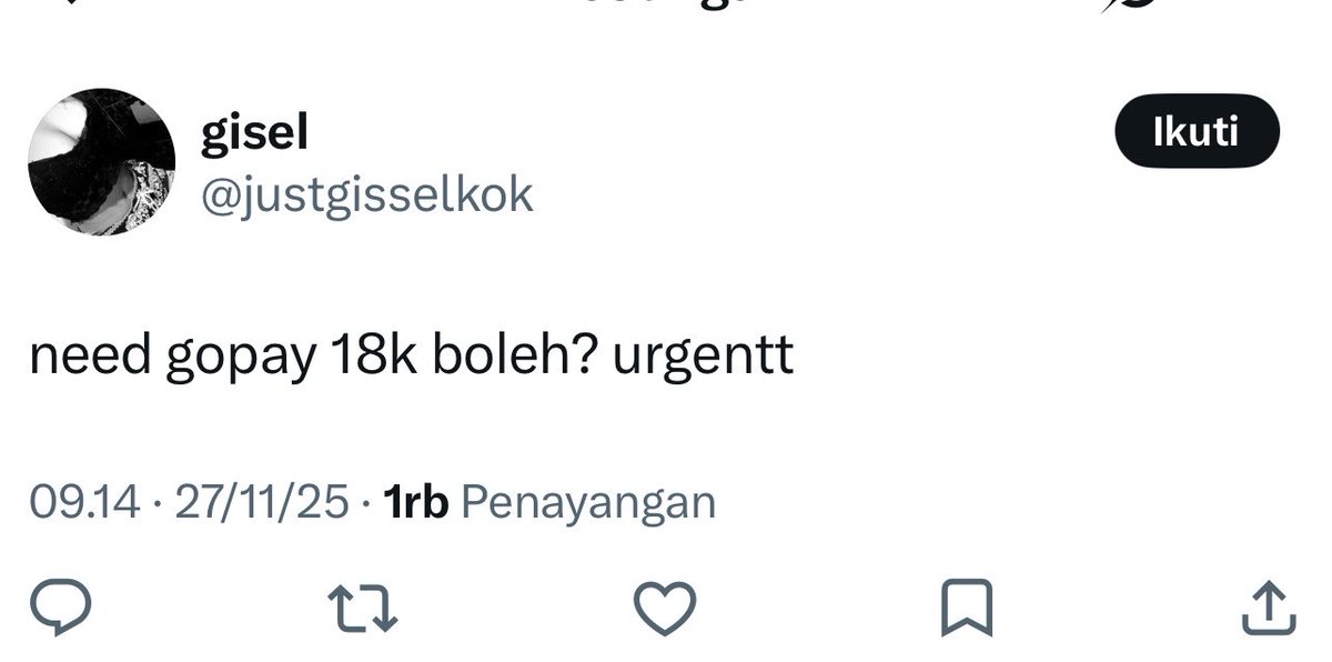 softkaguya's tweet photo. Kak? Masih butuh gopay 18k ga? https://t.co/cSUnrQb5zJ