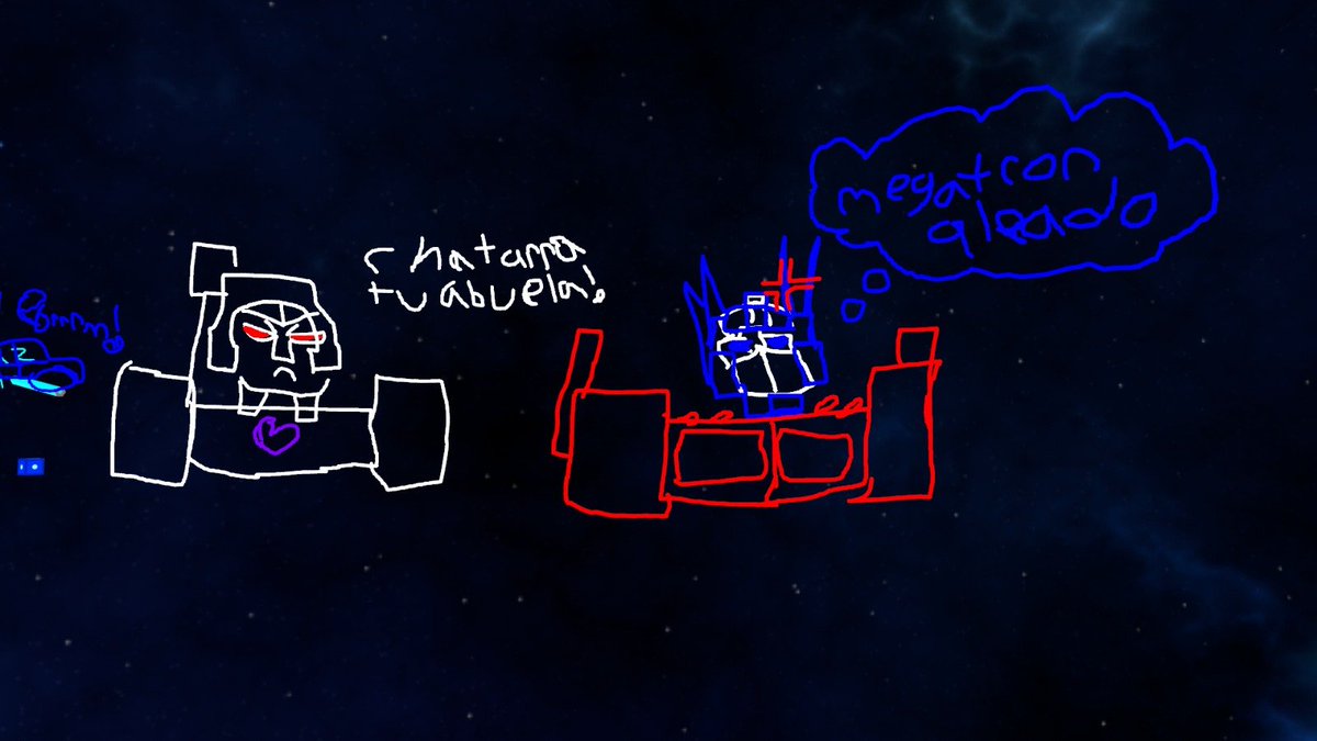 SpringMochister's tweet photo. Bueno si Vr me da un lapiz yo creo que voy a... #VRChat #drawing #Funny #Transformers #Resistance3 https://t.co/hQF9Fi1kvQ