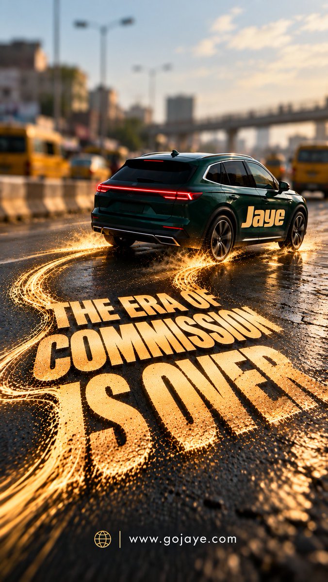 TheGoJaye's tweet photo. DRIVERS, THIS ONE IS FOR YOU.

Tired of giving up part of your earnings to commission?

With jaye, you keep what you earn. 

No commission cuts. 

No unnecessary deductions.

We’re building a better way for drivers to earn and grow.

If you’re a driver in Lagos, join the waitlist and join our WhatsApp Community to stay updated on when onboarding begins.

Join the waitlist: https://t.co/qf9xnSxaBl

Join the WhatsApp Community: https://t.co/q24Bj3aZeS