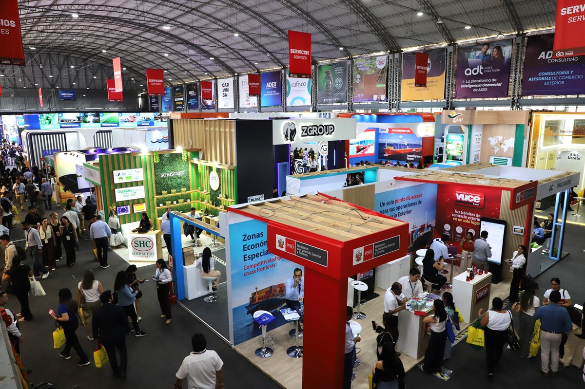 prensaperupe's tweet photo. 🇵🇪¡Expoalimentaria 2027 se realizará del 22 al 24 de septiembre en Lima! Tras cerrar con expectativas tres mil cuatrocientas cincuenta y tres citas comerciales por 1,100 millones de dólares en su edición de este año 2026.   
https://t.co/YcRcj6FJKH https://t.co/quC37rvcwH