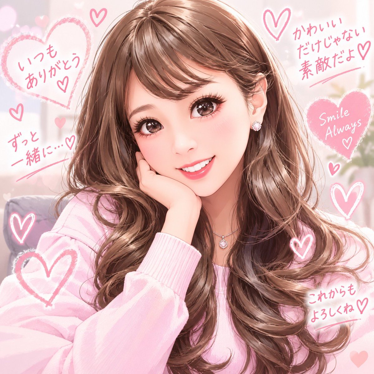 EveMinamoto's tweet photo. 友達がまたChatGPTで、かわいい系のイラスト作ってくれました🥰🩷

こういう系のメイクするには付けまつ毛が必要だなぁと大量に買いました😅🤍

最近一束ずつ着けるツケマ流行ってるんだけど、あれめんどくさいから私はいいや💦 https://t.co/KZmQqRZ27z