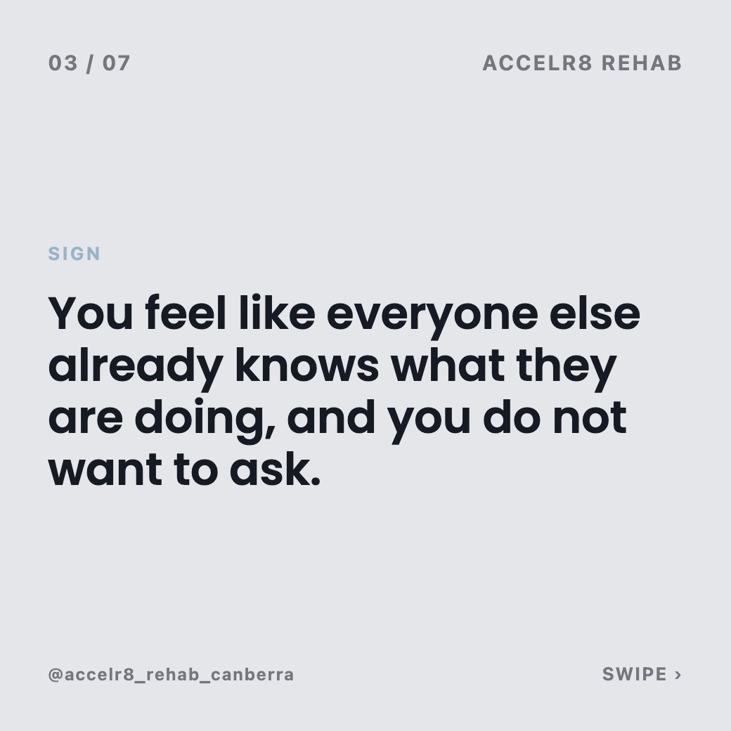 Dannyos's tweet photo. Signed up, went once, never went back? That is not a willpower problem. Programs that start miles ahead of where you actually are will always feel like failing before you begin. #Accelr8Rehab https://t.co/5pWvbgYHHf