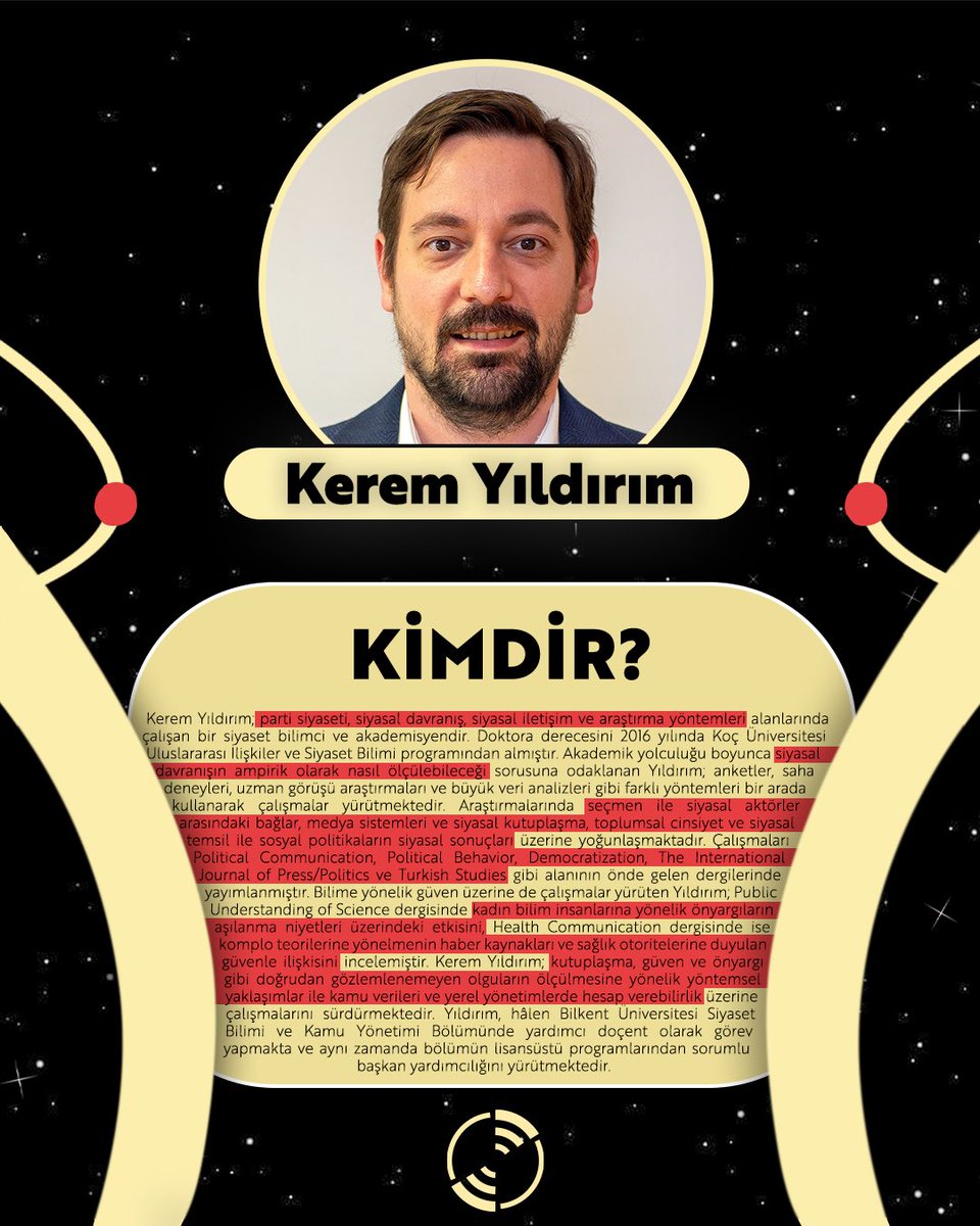 bilimkenti_rb's tweet photo. Gazete Bilim sponsorluğundaki Bilim Kenti’nde bu hafta Kerem Yıldırım ile siyasal davranış ve kutuplaşma hakkında konuşacağız. 🤩

Bu akşam 19.00-20.00 saatleri arasında 96.6 frekansındayız! https://t.co/L9fyuvpKkS