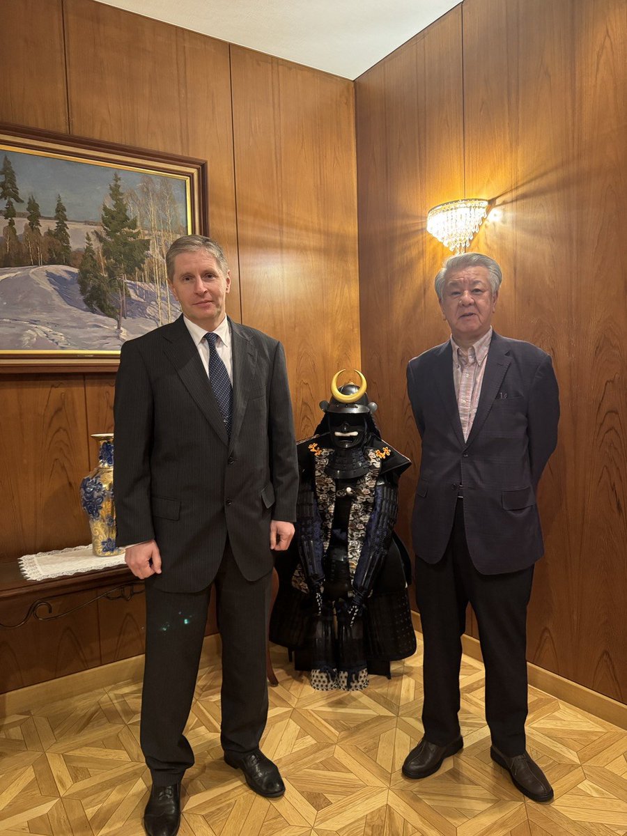 issuikai_jp's tweet photo. 本日、ロシア大使館にニコライ・ノズドリェフ大使を訪問しました。ロシアにおいて民主議会選挙も定着するなか、SMO以降、先日実施された下院選の結果をうけ、国内の安定と友党の健闘を称えました。米中が戦略的な互恵関係を維持する今こそ、日ロの様々なレベルの外交の発展も国益のために急務です。 https://t.co/2nzP4a2EgZ