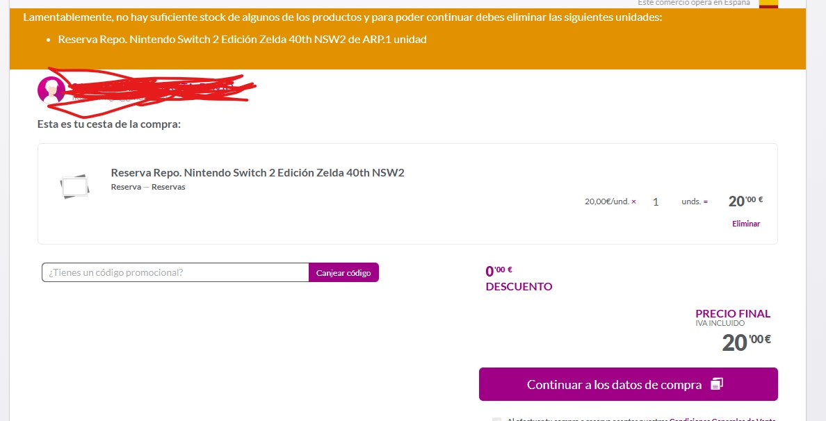 ikariswings's tweet photo. @VideojuegosGAME Llevo desde minuto 0 intentandolo, había llegado hasta la pantalla de pago y al finalizar compra me redirige a esta pantalla... https://t.co/W8pNp1xgXS