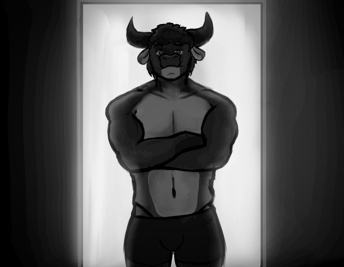 Lihoradk's tweet photo. The Minotaur. (Or just Furry Bull) https://t.co/GXT3EuOTLP