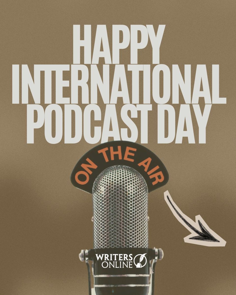 WritingMagazine's tweet photo. Happy International Podcast Day! 🎧✨

Here on The Write Club Podcast, we’ve had the pleasure of going behind the scenes with incredible authors to pull back the curtain on how books actually get written!

📲 Never tuned in? Search The Write Club wherever you listen to podcasts. https://t.co/EO7jhm1pXV