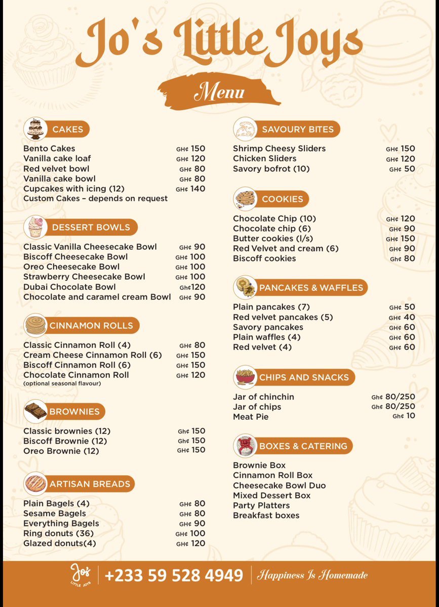 JL_Joys's tweet photo. Hi everyone 

Taking orders for our brookies with ice cream, available at 150ghs and 250ghs only. 

Send us a dm or WhatsApp to place your orders. https://t.co/PMimOsrHrH