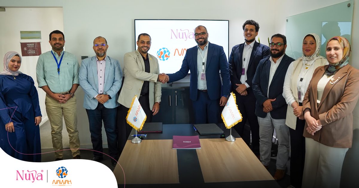 NawahScientific's tweet photo. من فكرة لمنتج جاهز للسوق 🔬

تعاوننا مع NUYA Cosmetics لدعم تطوير منتجاتهم بخبرات Nawah Scientific في Cosmetic R&amp;D، من تطوير التركيبات 

لاختبارات الثبات والميكروبيولوجي، بقرارات مبنية على العلم.
NUYA × Nawah Scientific
#NawahScientific #NUYA #CosmeticScience https://t.co/rj6MPkk97Y