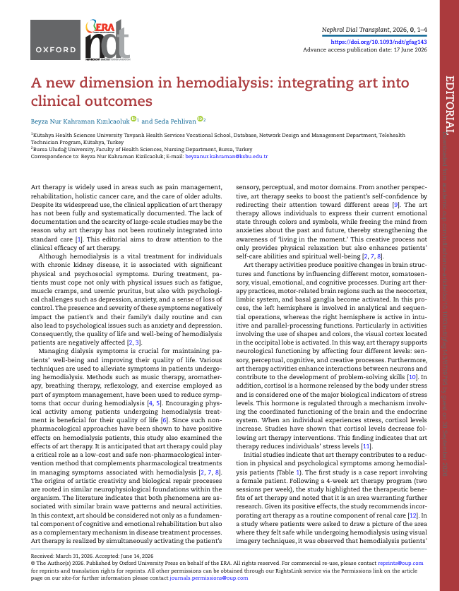 NDTsocial's tweet photo. A new dimension in hemodialysis: integrating art into clinical outcomes

https://t.co/xnGxgfZrKq https://t.co/UDmf6BevwA