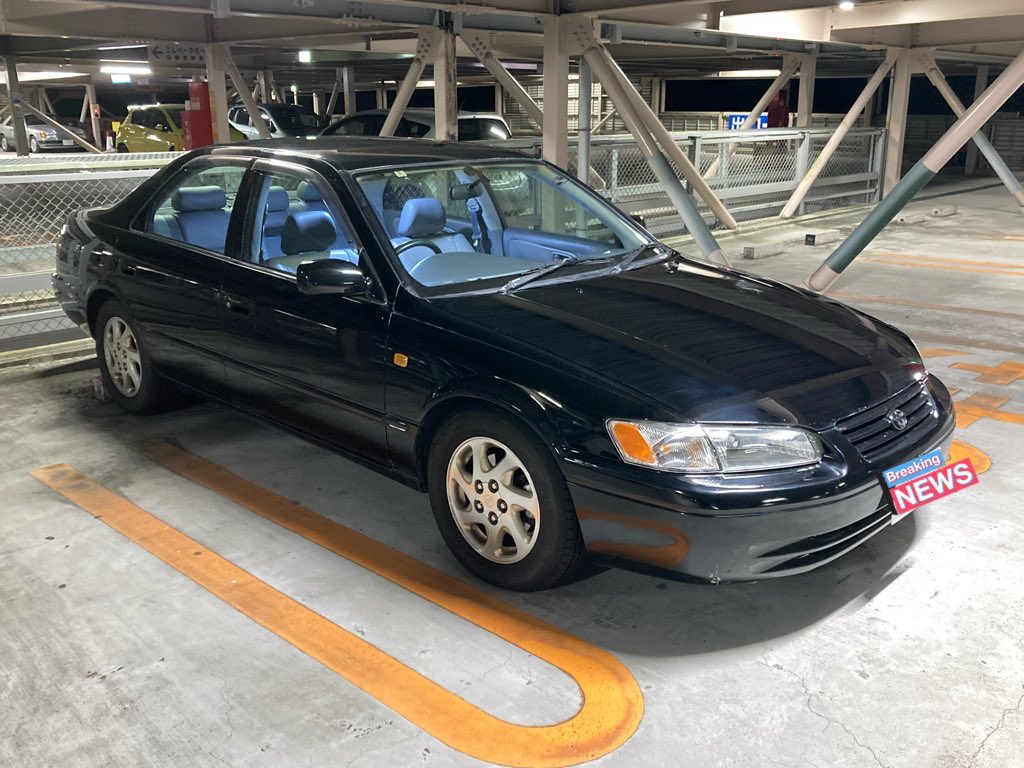YakumoyukariRZ's tweet photo. 前オーナーの時に事故ってドライバーが真っ二つに裂けて亡くなった挙句、修理して別オーナーに渡って速攻事故って後遺症残る重症を負ったり、周りで不幸がやたら起きてた車を何も知らずに買ったのが僕

20カムリ（カムリグラシア）って言うんですけど https://t.co/tANW6f6cLH