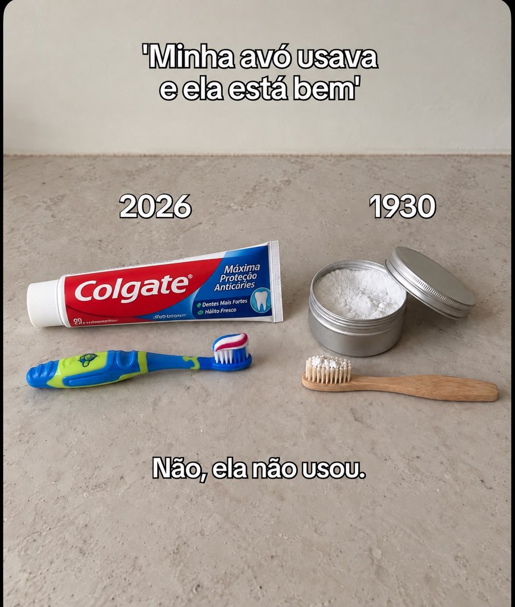 teoriadacons's tweet photo. Minha vó usava e viveu muitos anos...

Não, ela não usou. https://t.co/tW5pKWwUq4