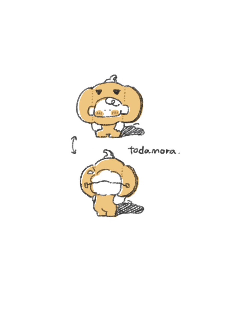 mora_and_D's tweet photo. はりぼてカボチャ🎃 https://t.co/RCb01H1lu1