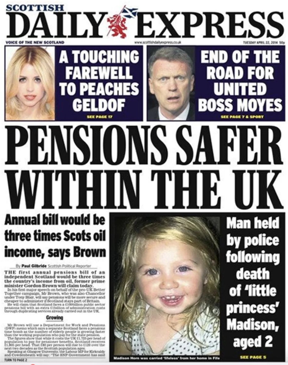 Guiseppim's tweet photo. @msm_monitor Marra is a pathetic Sarwar v2.0.
The "I'm with you, Scotland" lies will come hard and fast...

On a side note:

Picture 1: 2014 Better Together, Brown on pensions.
Picture 2: 2023 Brown on pensions. https://t.co/8nLFrfkZnT