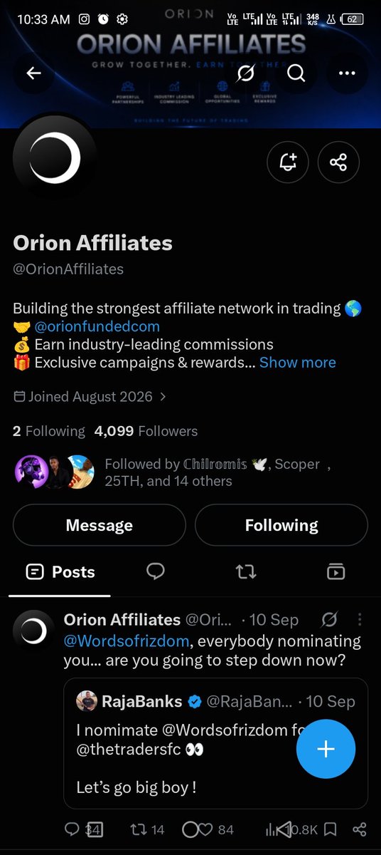 locoiah37's tweet photo. @Ge_Nius10 @OrionAffiliates @Orionfundedcom @I_mnonsometaX 
@NonsoFx 
@Miracleugo49452 
All done https://t.co/zXD1JY7I3Z