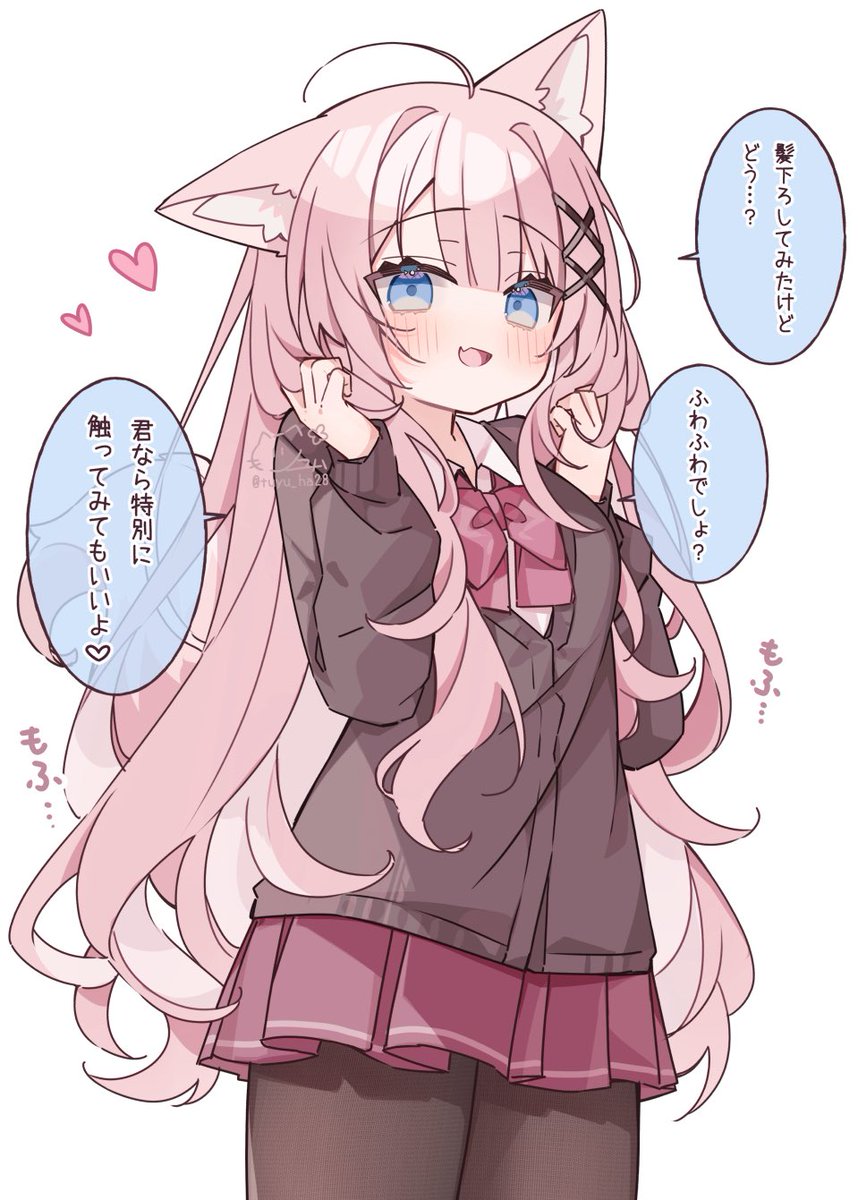 tuyu_ha28's tweet photo. #今月描いた絵を晒そう
ふわふわケモミミちゃん☁️ https://t.co/orf9I226aO