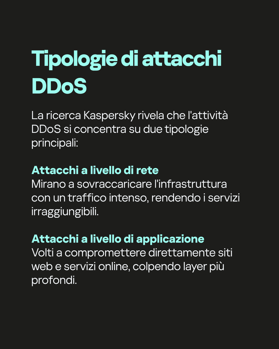 KasperskyLabIT's tweet photo. Nella sua nuova ricerca, gli esperti di Kaspersky Digital Footprint Intelligence (DFI) hanno analizzato come vengono offerti i servizi DDoS sul darknet, come vengono stabiliti i prezzi e commercializzati i diversi modelli di servizio, in che modo la concorrenza contribuisce a plasmare il mercato nel tempo e quali modelli comportamentali caratterizzano gli attori che offrono attacchi DDoS. 

Gli esperti hanno analizzato oltre 256.000 post relativi agli attacchi DDoS presenti nel dark web e nel deep web e hanno identificato 148 attori DDoS attivi almeno dal 2024.

Comunicato stampa: https://t.co/MZY6UStlzD

#digitalfootprintintelligence #dfi #ddos #cybersecurity