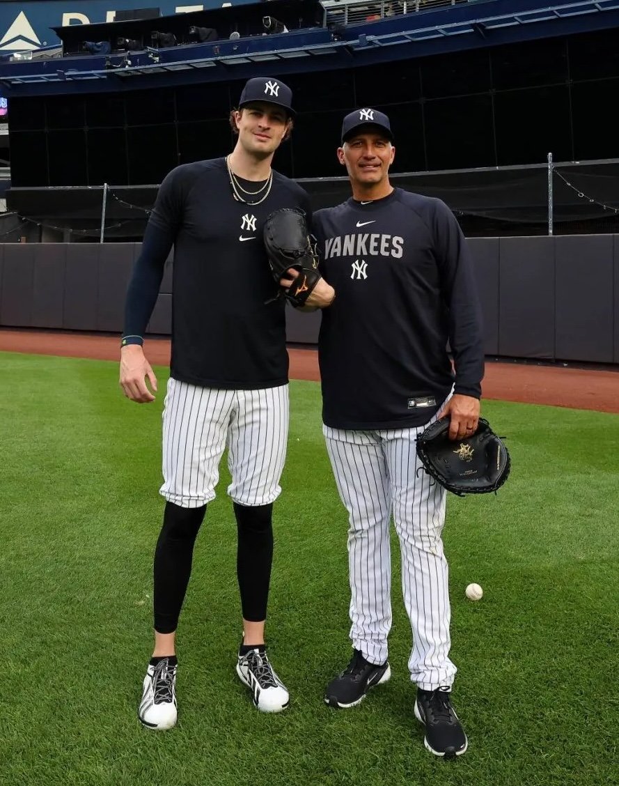 BrendanKutyNJ's tweet photo. Before Cam Schlittler owned the Red Sox in Game 1 of the Wild Card, he wanted to know:

Would Andy Pettitte be there?

Pettitte has become a close mentor to Schlittler, whose legend is growing like Pettitte's did.

Exclusive on their relationship, free: https://t.co/pBFEEXjtbx https://t.co/vskW0rErqN
