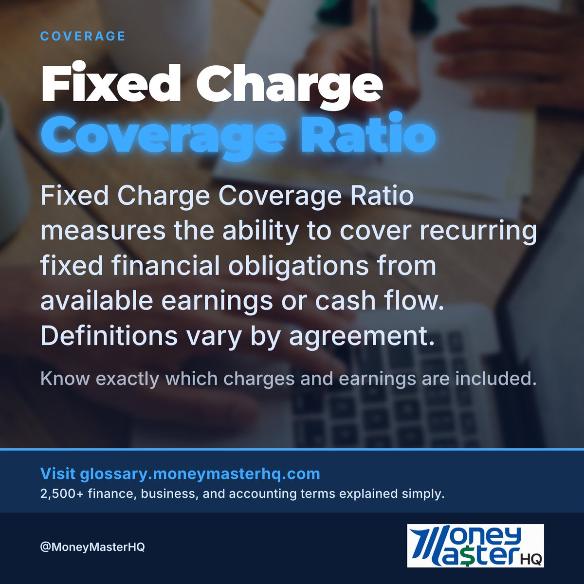 MoneyMaster_HQ's tweet photo. Fixed Charge Coverage Ratio: Know exactly which charges and earnings are included. https://t.co/JumJr2rh2h