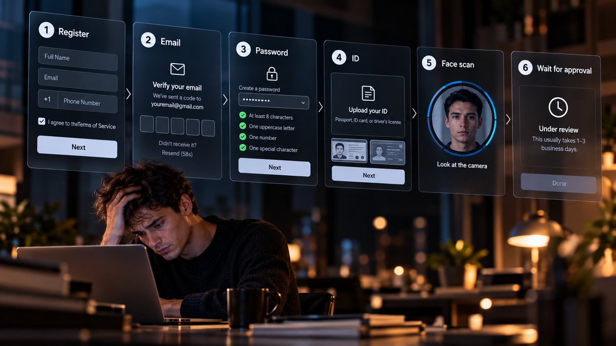 UnionKeyHQ's tweet photo. Register.
Email.
Password.
ID.
Face scan.
Wait for approval.
We’ve gotten so used to this that it feels normal.

Web3 was supposed to feel different.
Your wallet is your access. https://t.co/slYokoMUZf