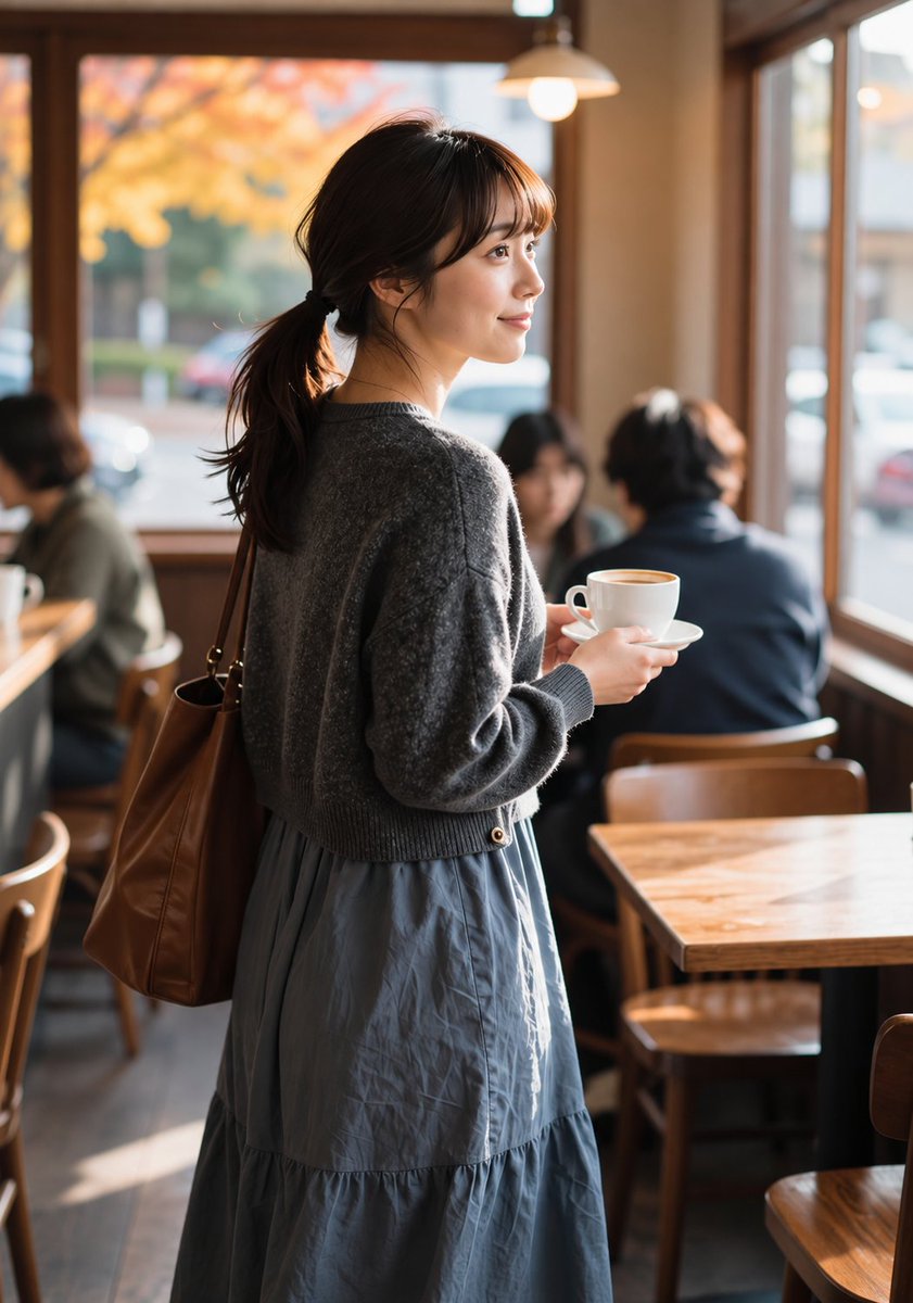 83mdkm's tweet photo. 秋の街を眺めながら、少しだけ寄り道。🍁☕
A little autumn detour, watching the town go by.
#AIPhotography #AIart #AutumnVibes #CoffeeTime #秋カフェ https://t.co/eiyZW3d7rt