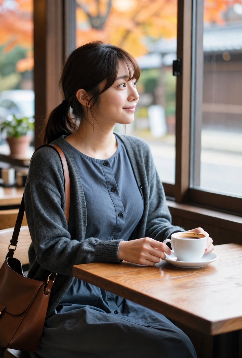 83mdkm's tweet photo. 秋の街を眺めながら、少しだけ寄り道。🍁☕
A little autumn detour, watching the town go by.
#AIPhotography #AIart #AutumnVibes #CoffeeTime #秋カフェ https://t.co/eiyZW3d7rt
