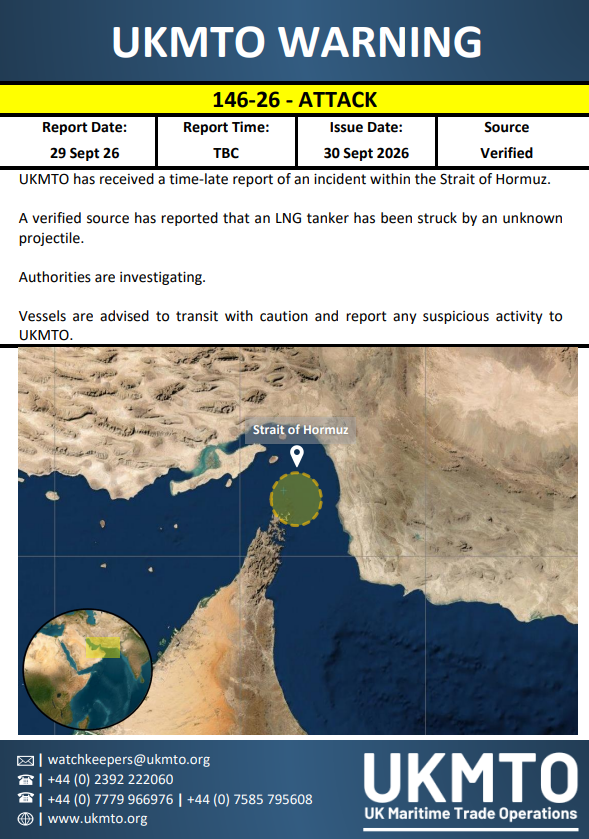 UKMTO WARNING 146-26