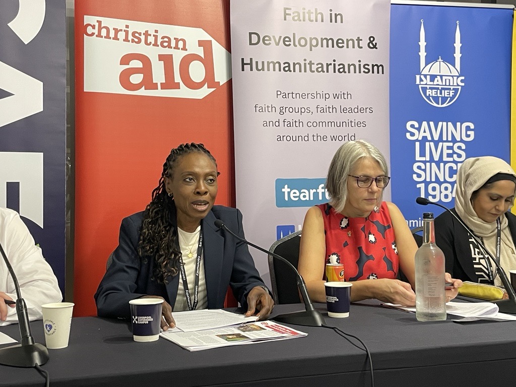 IslamicReliefUK's tweet photo. Local faith groups around the world know best how to tackle the issues their communities face - from climate change to conflict. 🌎🌟

We took that message to the Labour Conference, standing alongside @ChrLeft, @christian_aid, @Tearfund, and @CAFOD! https://t.co/x5sKvKxkxK