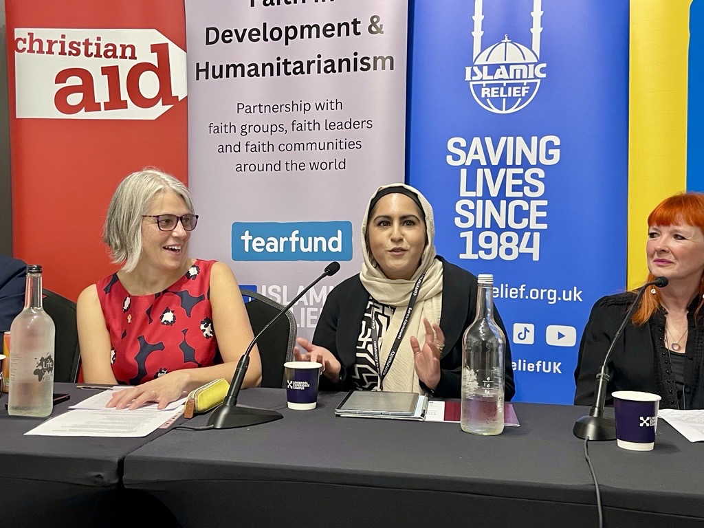 IslamicReliefUK's tweet photo. Local faith groups around the world know best how to tackle the issues their communities face - from climate change to conflict. 🌎🌟

We took that message to the Labour Conference, standing alongside @ChrLeft, @christian_aid, @Tearfund, and @CAFOD! https://t.co/x5sKvKxkxK