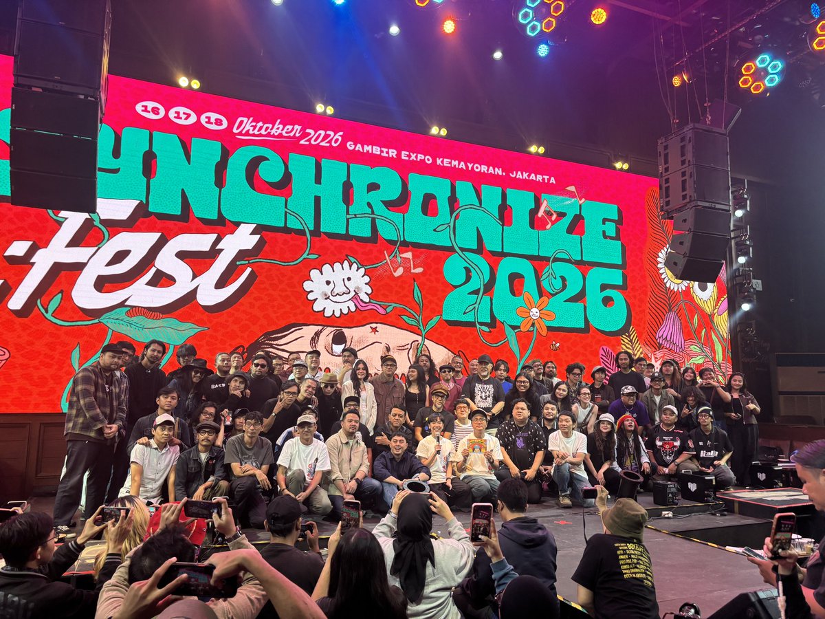 SynchronizeFest's tweet photo. INI DIAAAAAAA PARAAAA PENAMPILLLL FULLL LINE UP SYNCHRONIZE FEST 2026 😎😎😎😎😏😏😏‼️‼️‼️‼️🌟🌟🌟🌟🌟 https://t.co/roz4woLdpg