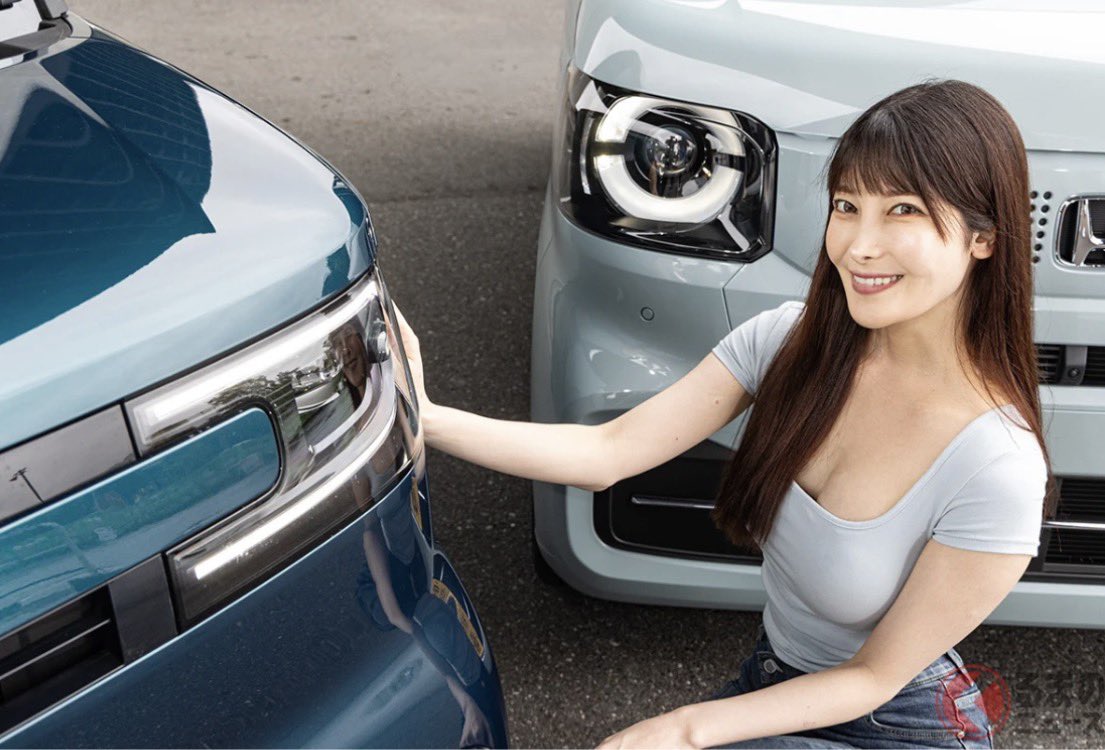arisa_akagi's tweet photo. 【お知らせ📢】

くるまのニュースさま（@kuruma_newsjp ）にて

“中国の刺客”BYD「ラッコ」VS“日本の国民車”ホンダ「N-BOX」

試乗から内装や各所
徹底比較させていただきました！

お写真も盛りだくさんなので
楽しみながら記事をご覧ください✨ https://t.co/jCQ9P9tEXO