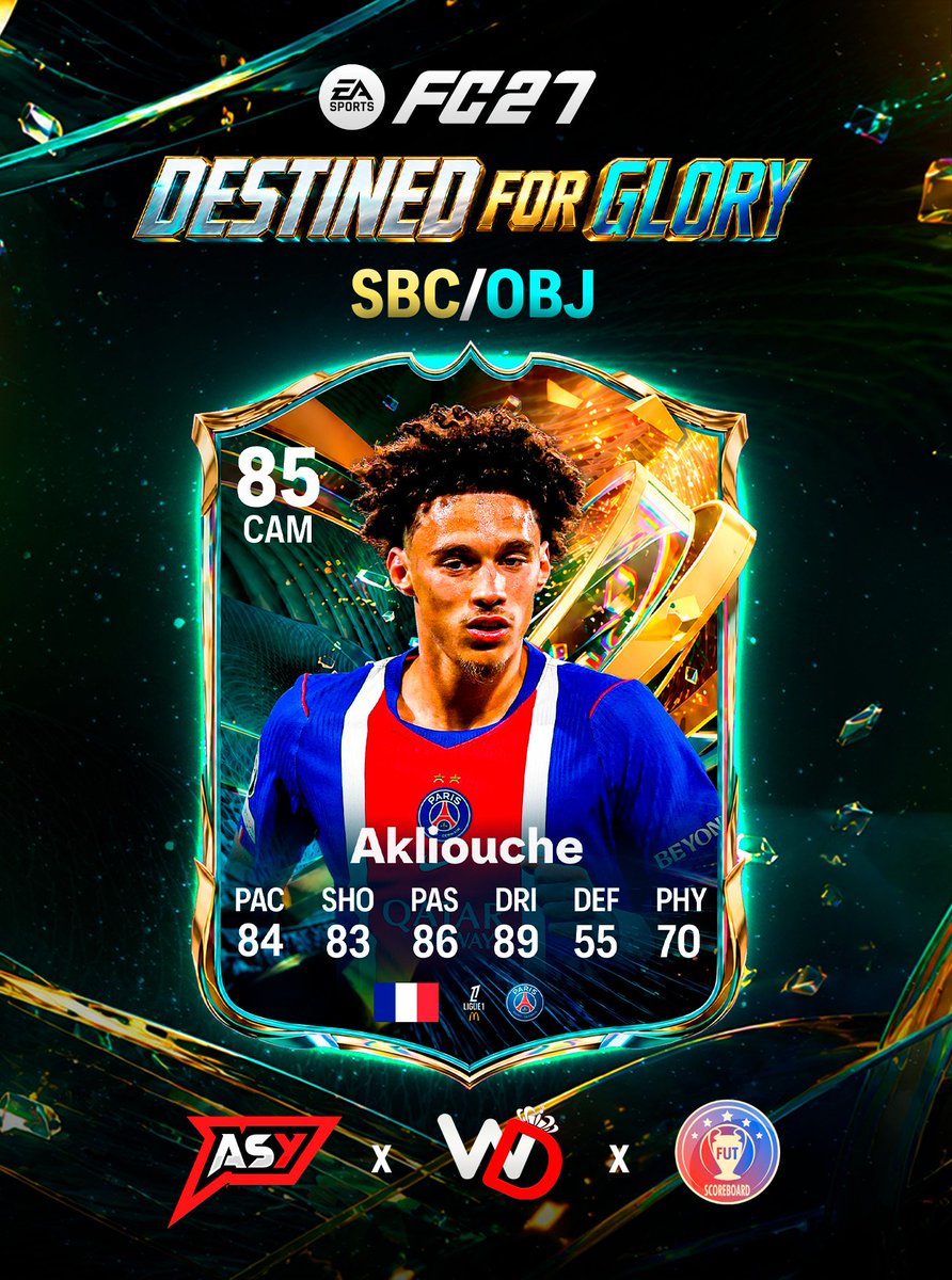 AsyFutTrader's tweet photo. 🚨 AKLIOUCHE 🇫🇷 SBC OFFICIAL STATS ✅️

FRIDAY SBC ✅️

Looking GOOD ‼️
#FC27 https://t.co/kzU6rTkcaR