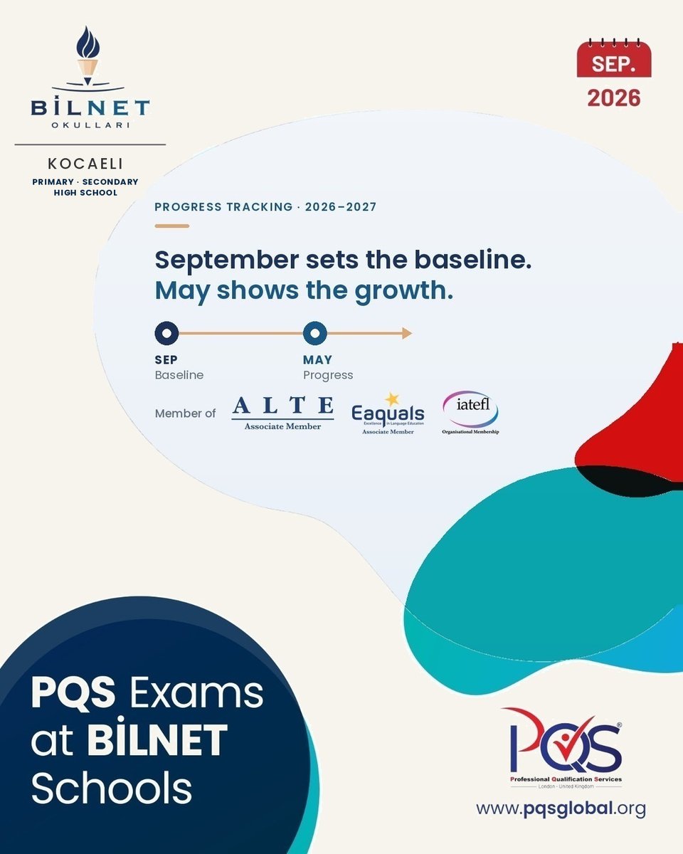 Fatihceylan1111's tweet photo. @PqsGlobal Four years of PQS at Bilnet Okulları Kocaeli — primary to high school, two sittings a year, a CEFR level for every learner. Year five starts this September.

https://t.co/Z1eerL5hCf
#BilnetKocaeli #KocaeliBilnet #PQSGlobal #CEFR #EnglishAssessment #Kocaeli https://t.co/pQ4mFHnZQR