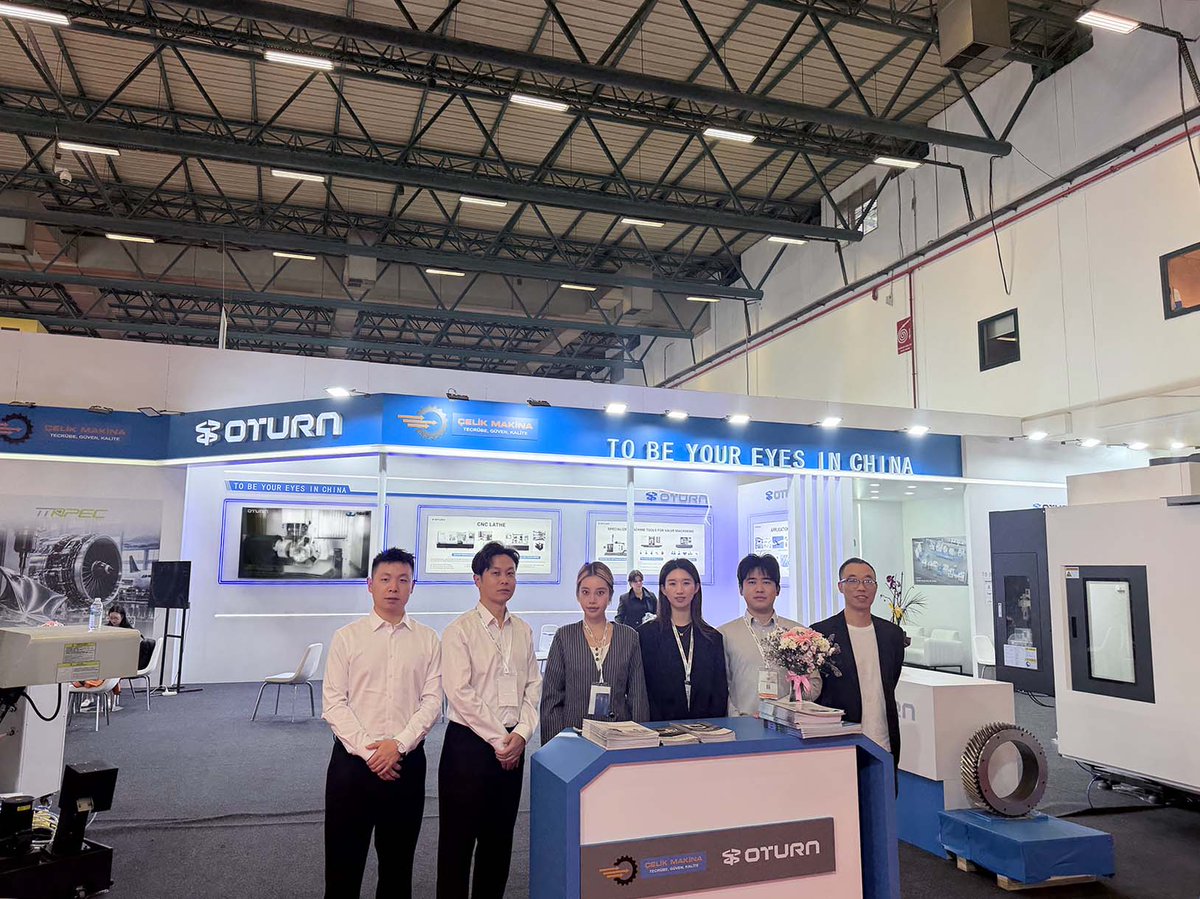 Oturnmachinery's tweet photo. THAT’S A WRAP — #MAKTEK EURASIA 2026🎉

Four days of conversations, machining discussions and new connections in Istanbul.

Thank you to everyone who visited OTURN at Hall 7, Booth 710.

The show is over. The conversations continue.

To be your eyes in China.

#MachineTools #CNC https://t.co/eQRQ9Lg9Nm