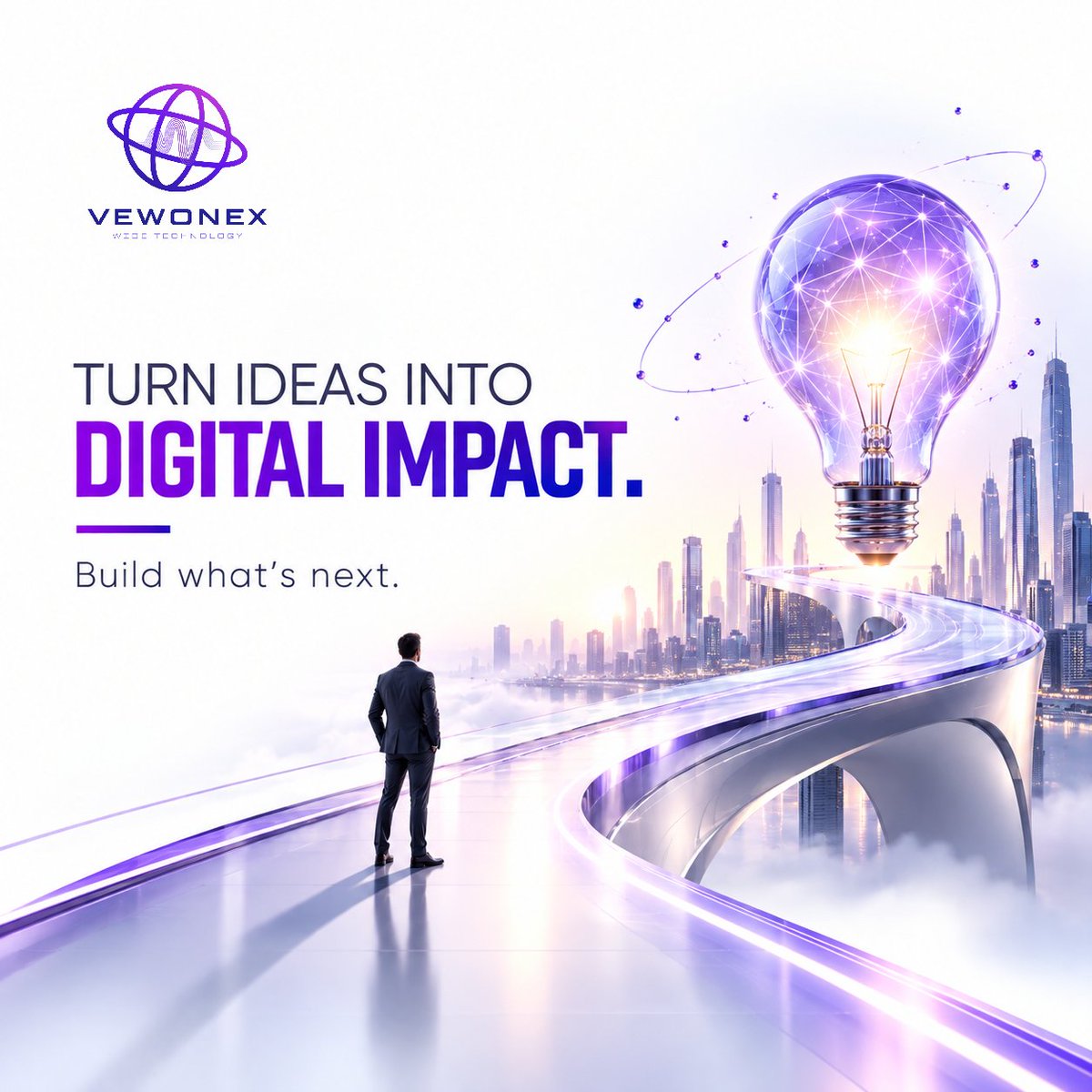 Vewonex's tweet photo. We transform ideas into smart digital solutions that help businesses innovate, grow, and move forward.

Build smarter. Create better. 💜

#Vewonex #Technology #Innovation #DigitalTransformation https://t.co/KeWTAoIm4o