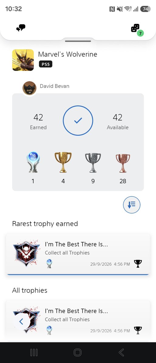 David_B2204's tweet photo. Platinum #18

Wolverine

Quite torn with this one. I did enjoy the game for the most part but also found parts kinda boring. The combat was fun but some enemies had too much health making it less satisfying. Predictable story minus the Jean reveal 

#PlaystationTrophy #PS5Share https://t.co/qebc9pJSIH