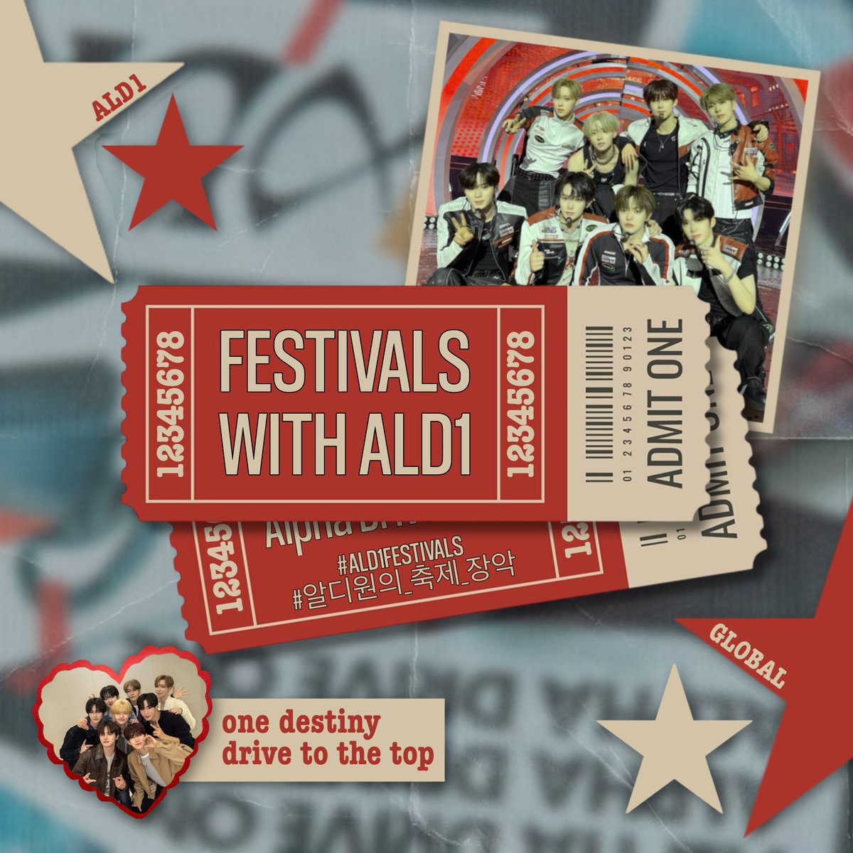 ALD1_GLOBAL's tweet photo. [EVENT] 260930 | HASHTAG PARTY

ALLYZ!
ALD1 will be performing at the KANGNAM UNIVERSITY FESTIVAL later!🤍

We invite all ALLYZ to join our hashtag party together to hype our boys up! 🤍

🎯 150 comments 

FESTIVALS WITH ALD1
#ALD1FESTIVALS
#알디원의_축제_장악

#ALPHADRIVEONE #ALD1
#알파드라이브원 #알디원