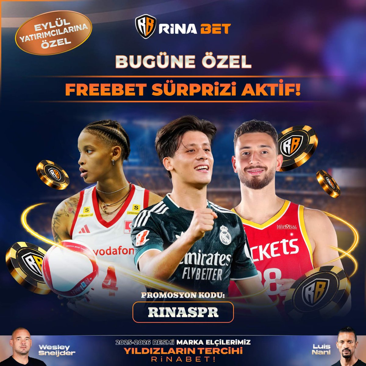 rinasosyal1's tweet photo. 💥 Bugünün kazandıran kodu: RINASPR

🎁 FreeBet sürprizini hemen aktif et, büyük heyecana ortak ol!

⚡️ Eylül yatırımcılarına özel bu avantajı kaçırma.

👉 Yıldızların Tercihi | https://t.co/VsCKLlSPoh https://t.co/13SVsIRCOT