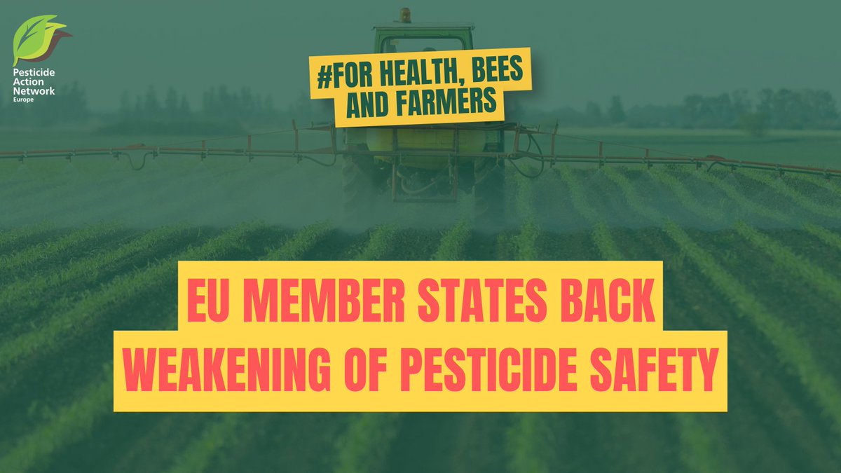 EuropePAN's tweet photo. Today, EU Member States endorsed the Irish Presidency’s compromise on the Food and Feed Safety Omnibus. They support the Commission’s plan to roll back safeguards that protect human health and the environment from #pesticides.
https://t.co/1Yo5Cd9EEB https://t.co/di2p6lTKZS