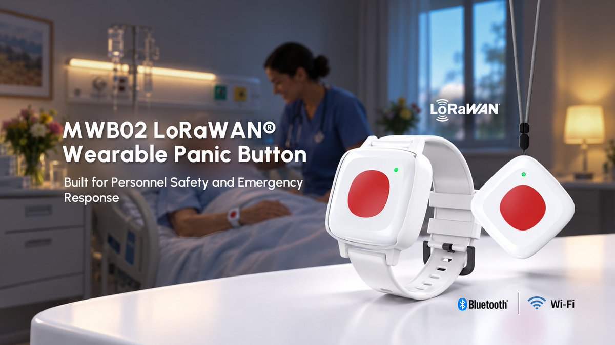 Minew_Tech's tweet photo. MWB02 now comes in LoRaWAN®.
Long-range SOS, BLE/Wi-Fi positioning, light/vibration feedback, and local event storage help teams respond in care, campus & industrial sites.
https://t.co/NjIqUfcfaJ
#Minew #LoRaWAN https://t.co/EtL8PbU1yK