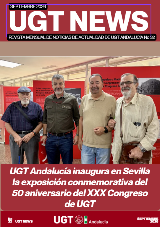 UGT_Andalucia's tweet photo. 📰 ¡Ya está aquí el nº 32 de #UGTANews!

Una nueva edición de la revista mensual de UGT Andalucía con nuestra actualidad sindical, laboral y social, campañas, consultorio y recomendaciones culturales.

📥 Descárgala aquí 👇
https://t.co/Vmi5WlkNOq
#UGTAndalucía https://t.co/xuOHwJZNnH