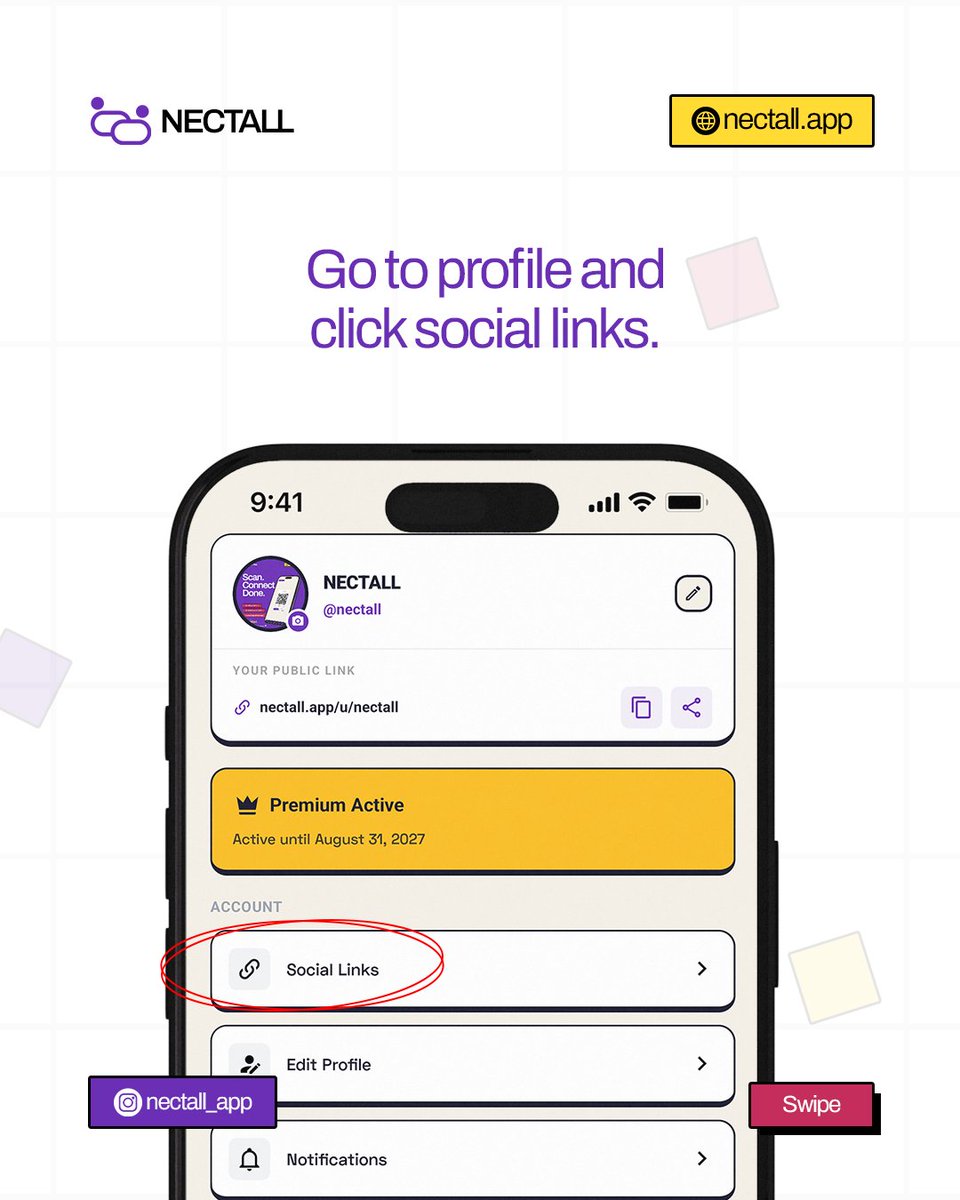 nectall_app's tweet photo. You've probably heard about Nectall. 
Have you ever wondered what made it so simple and easy to use?

NECTALL - Scan Connect Done.
#nectall #network #connect https://t.co/DUD5mJ1M9v