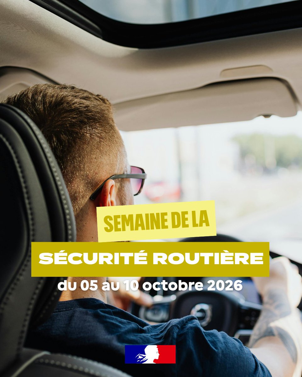 Image de Préfet de Maine-et-Loire - 🚗Semaine de la sécurité routière en Maine-et-Loire |
Du 5 au 10 octobre 2026, la prévention s’invi