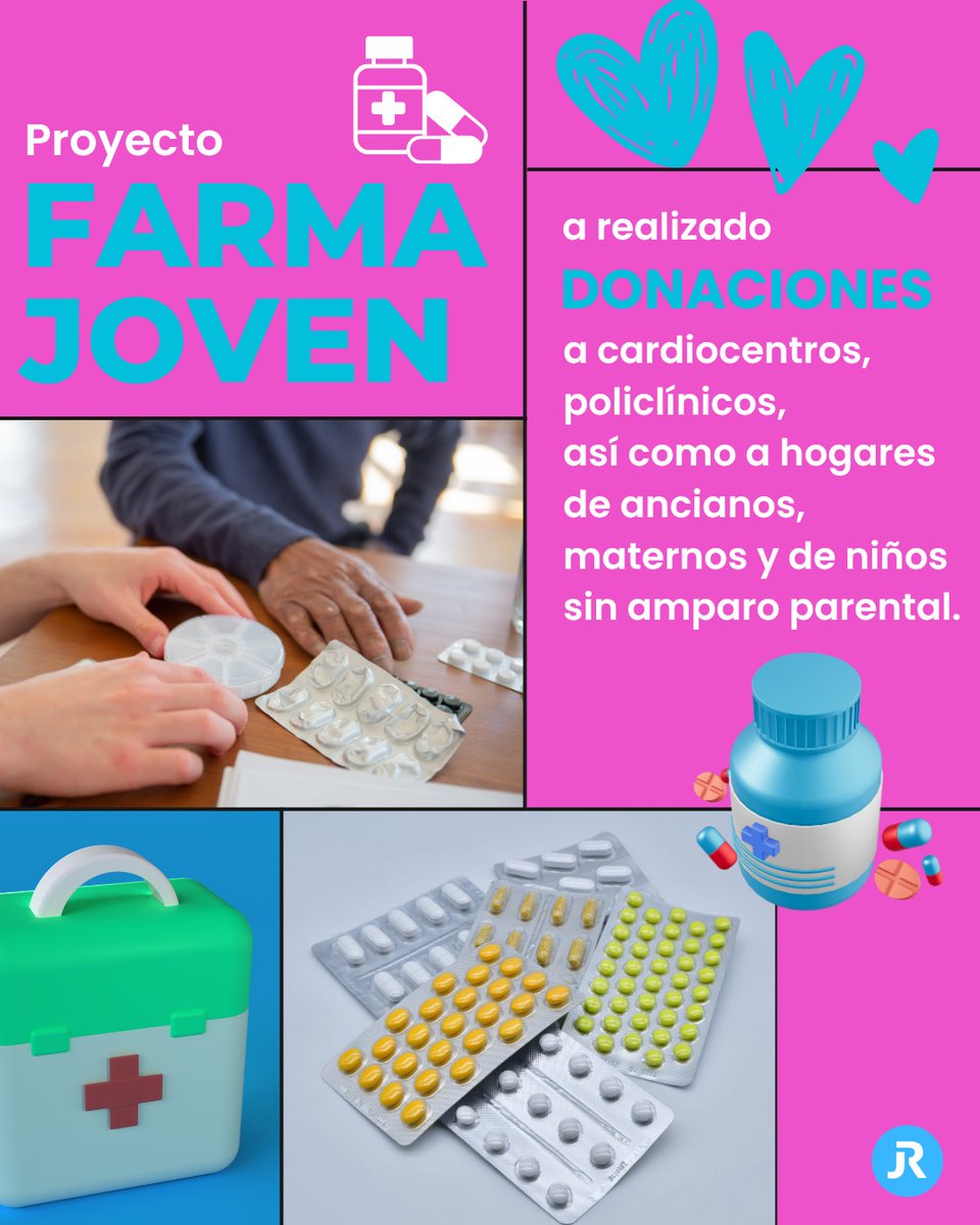 JuventudRebelde's tweet photo. #Cuba🇨🇺 #Solidaridad 
 La solidaridad no se comparte solo en mensajes, se convierte en acción
📌 #FarmaJoven ya ha beneficiado a cientos de habaneros y realizado donaciones a instituciones que más lo necesitan
📌La juventud 🇨🇺 haciendo la diferencia! 💊❤️
 #UnidosXCuba https://t.co/4V3fGN7t1w