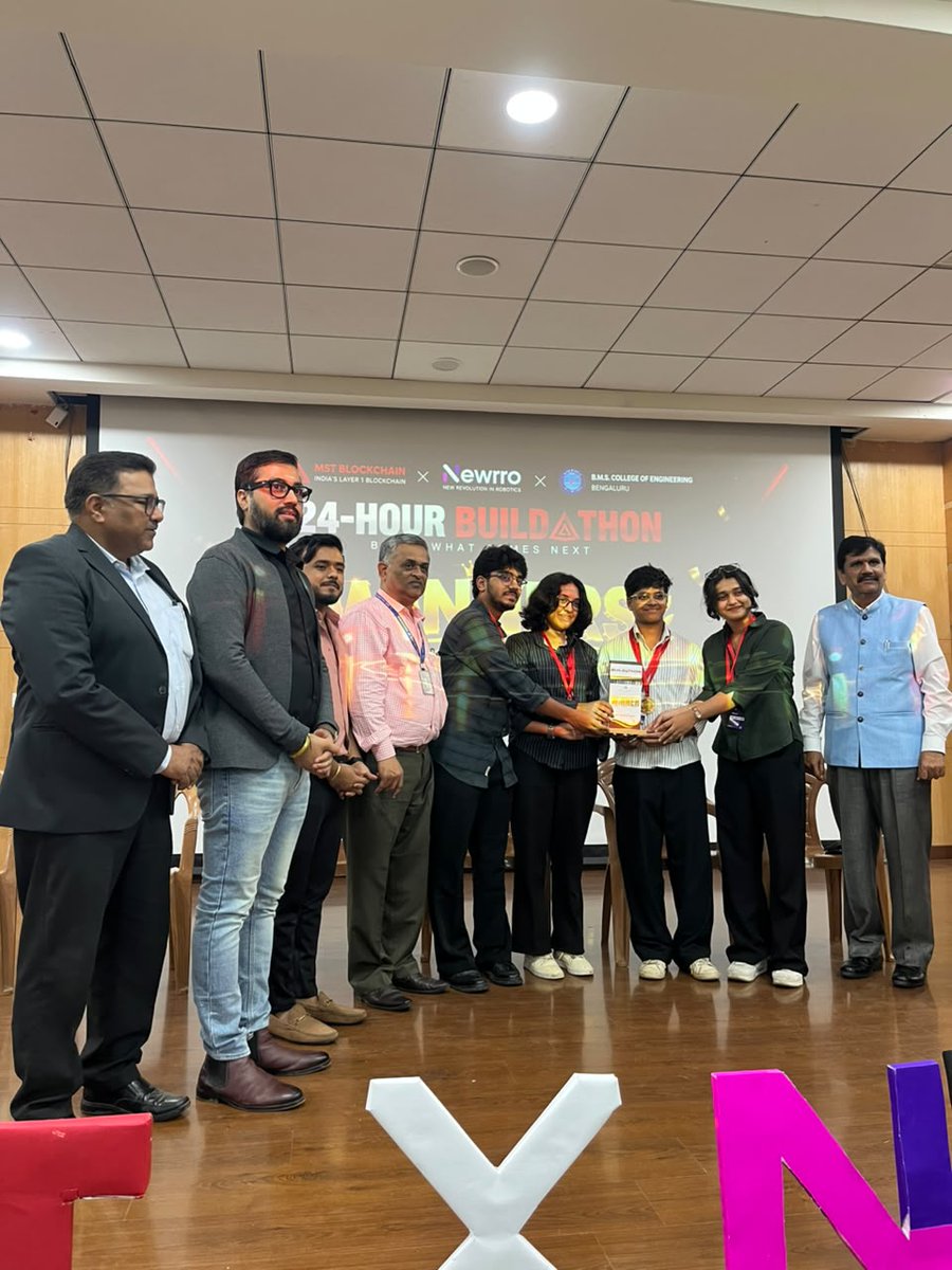 MSTBlockchainHQ's tweet photo. 🏆 The Builders Have Pitched. The Winners Are In! 

From innovative ideas to working solutions, our builders took the stage to pitch what they built at the @MSTBlockchainHQ Buildathon.

The winning teams:

🥇 RTX 6090
🥈 Synapse
🥉 Grow100x
🏅 Claudes_Plan
🏅 Lumina

A huge congratulations to all the winners and every builder who put in the time, creativity, and effort to make this 24-hour buildathon happen! 🔥
